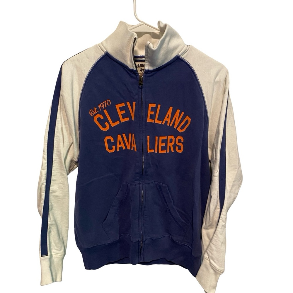 Banner 47 Cleveland Cavaliers Jacket - Blue and White size Large